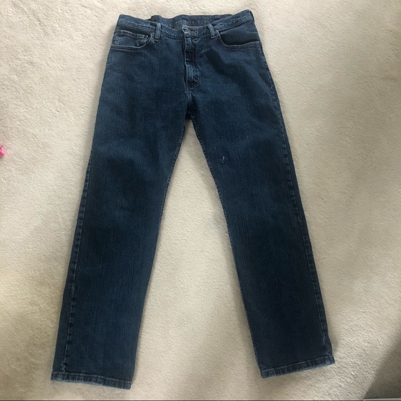 Men’s Regular Fit Wrangler Jeans Sz 35 x 32 - Picture 4 of 7